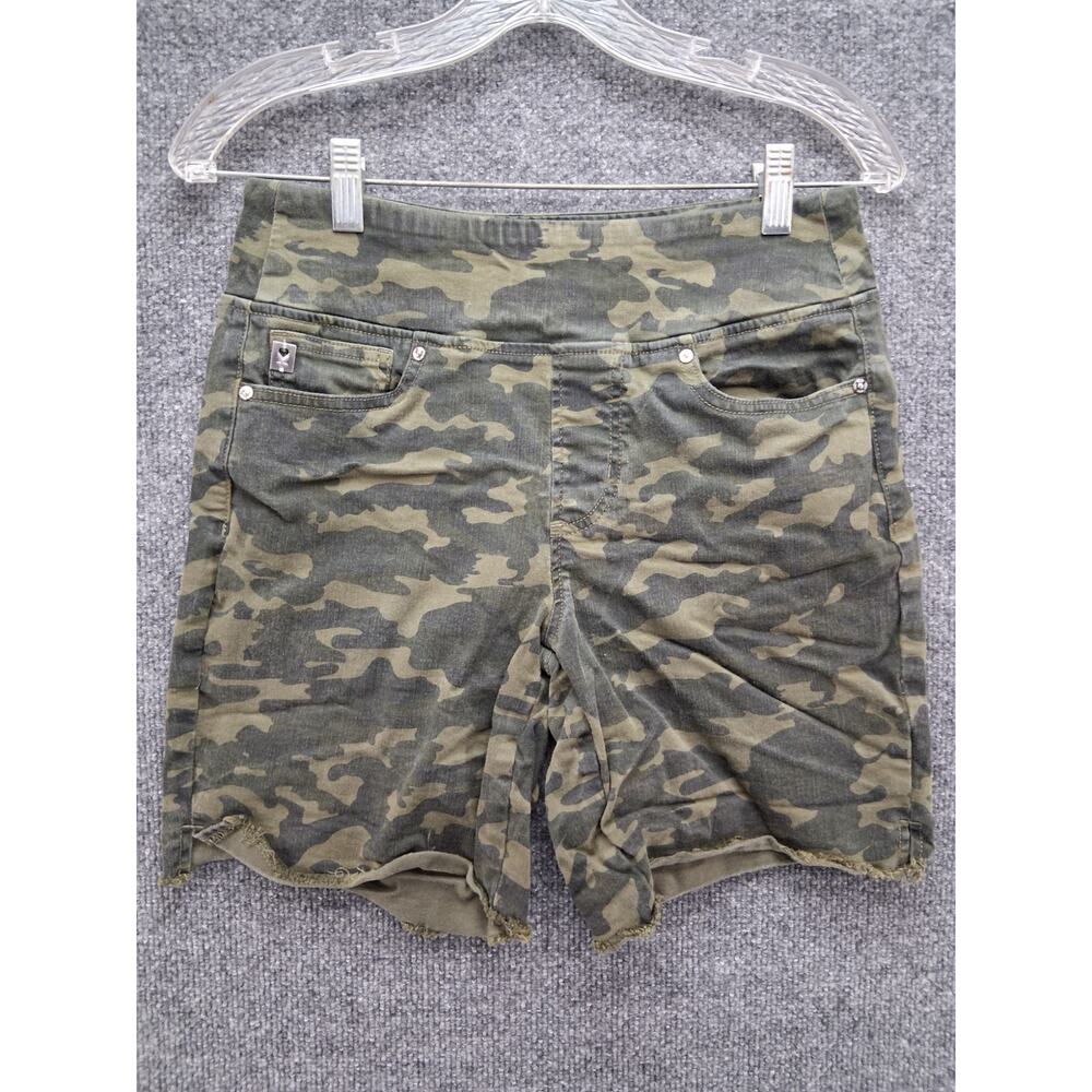 Kim Gravel Belle Shorts Womens 4 Green Camouflage Camo